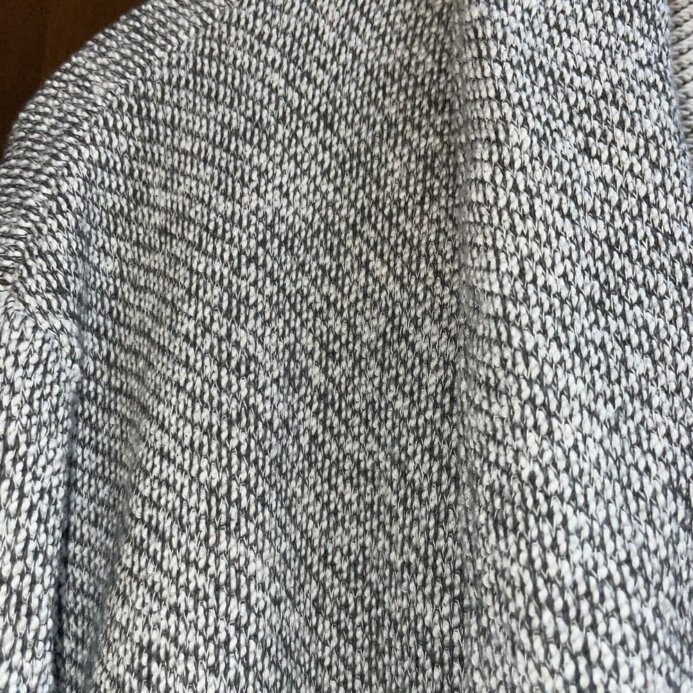Eileen Fisher XL Organic Cotton Gray Open Front Woven Jacket - Picture 6 of 7